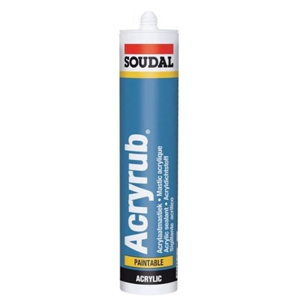 Sellador Acrilico Acryrub Blanco 310 Ml Ref.14108176 Soudal